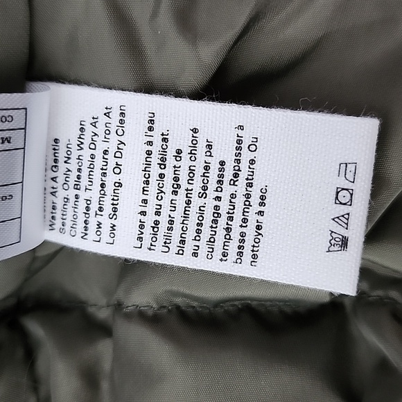 Hudson North Men's Olive Green Down Winter Hooded Puffer Parka  Coat Sz Medium - Picture 11 of 15